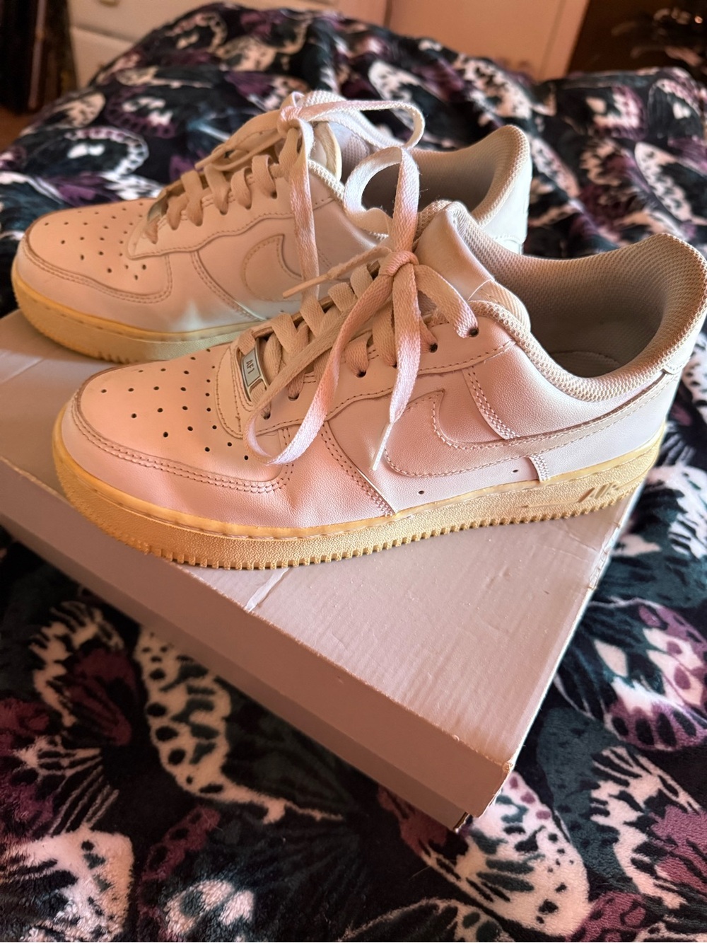 Nike Women’s Low-Top Sneakers in Cream with Gum Sole